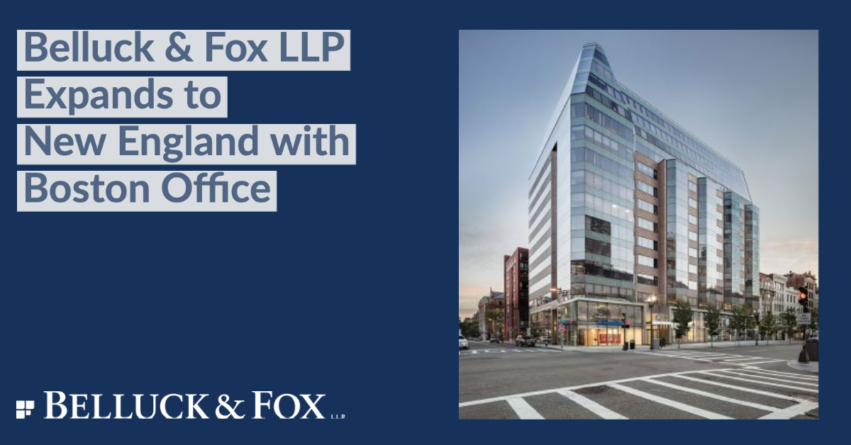 News Release: Belluck Law LLP Expands to New England with Boston Office