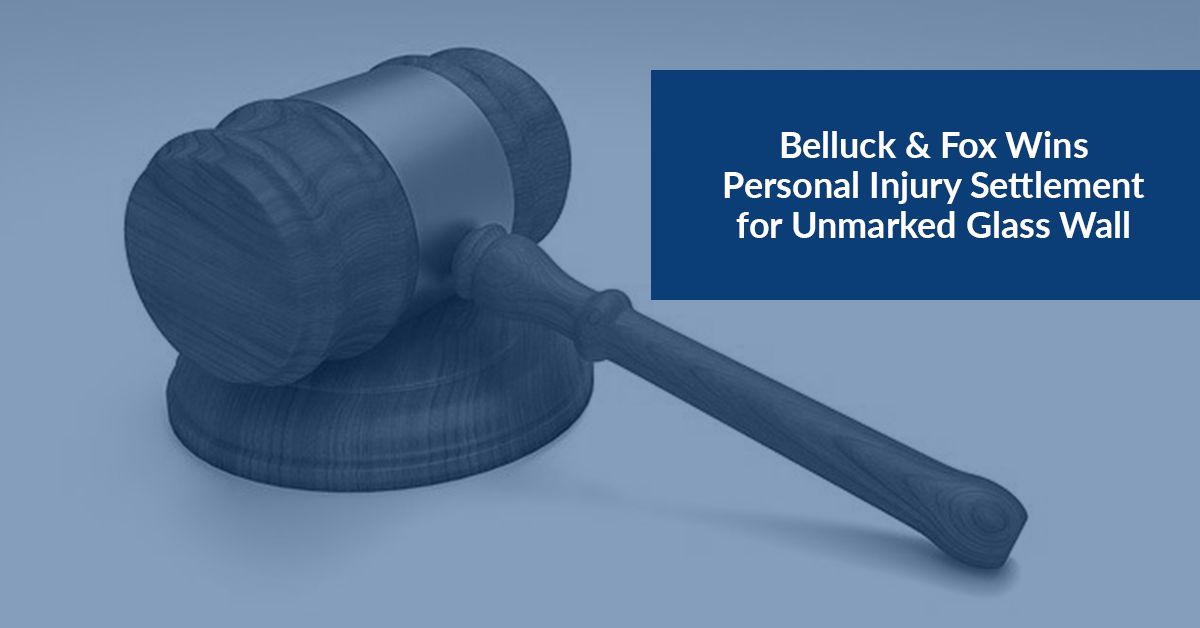 Belluck Law Wins Personal Injury Settlement for Unmarked Glass Wall